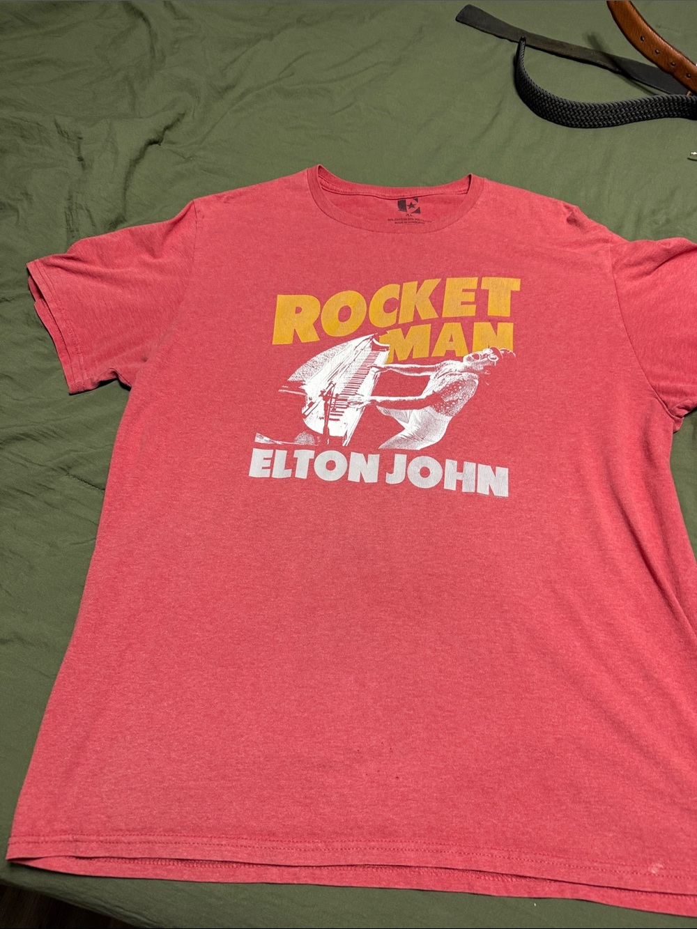 Elton John 'Rocket Man' Graphic T‑Shirt - Red